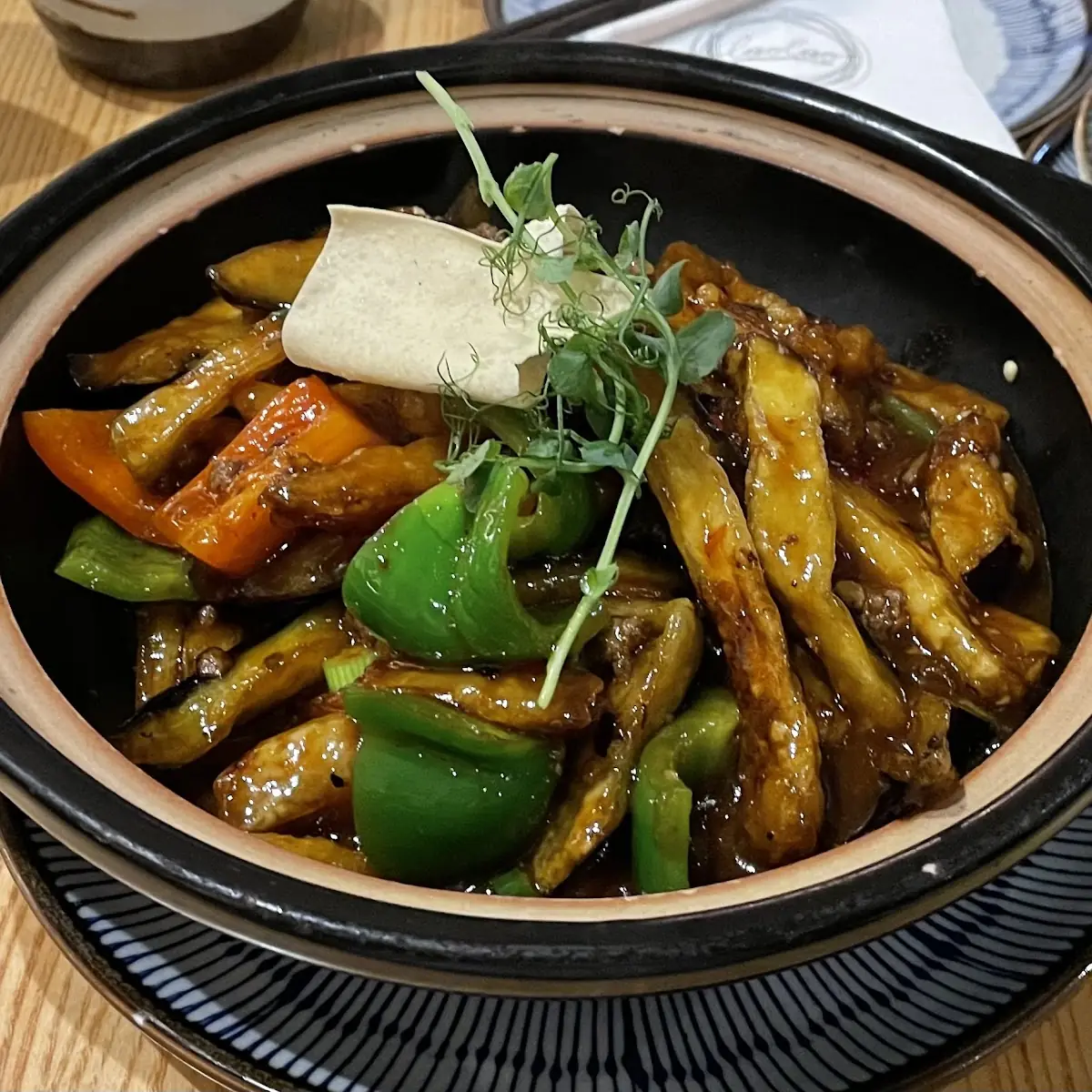 鱼香茄子 Yu Xiang Qie Zi Geschmortes Fischduftender Melanzani